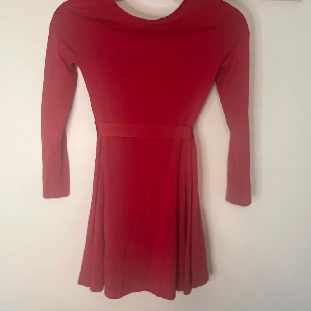 Polo by Ralph Lauren Girls Dress Vibrant Red with belt Size 8/10